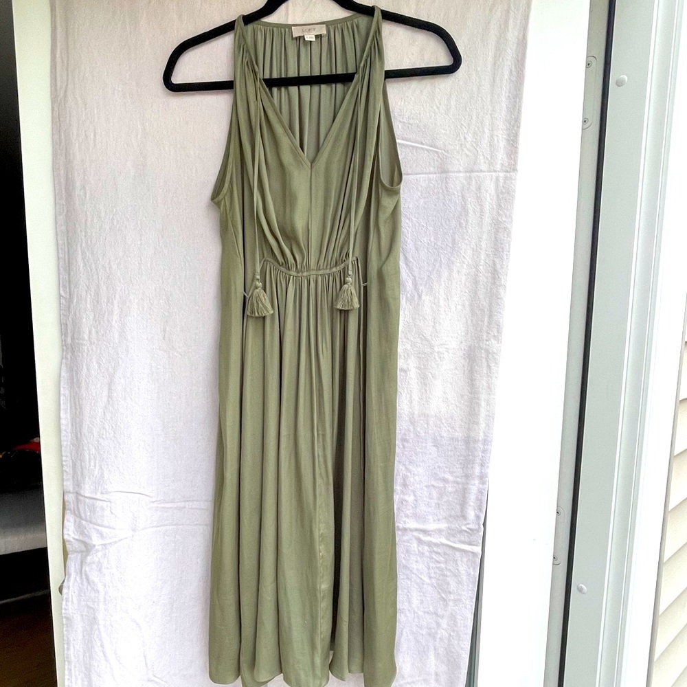 Olive summer dress